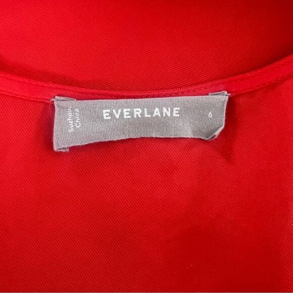 Everlane Orange Midi Length Wrap Dress - Picture 9 of 11